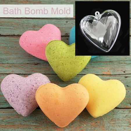 egg heart plastic acrylic mold ball bath bomb mould choose shape & size NP